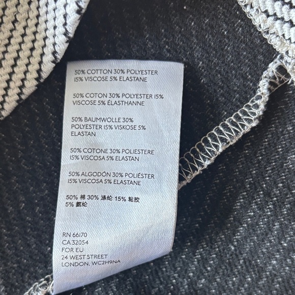 Maeve Black and White Striped Tank Top - Picture 5 of 5